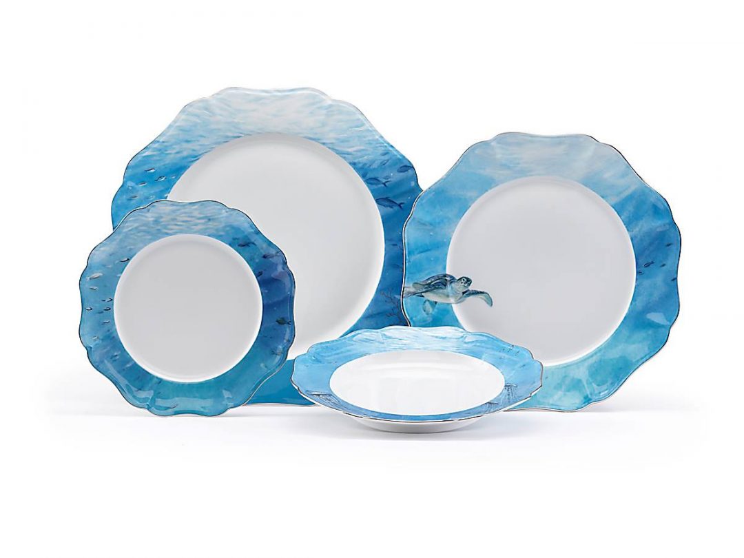 Ozean auf dem Ludwigsburger Barock Scherben